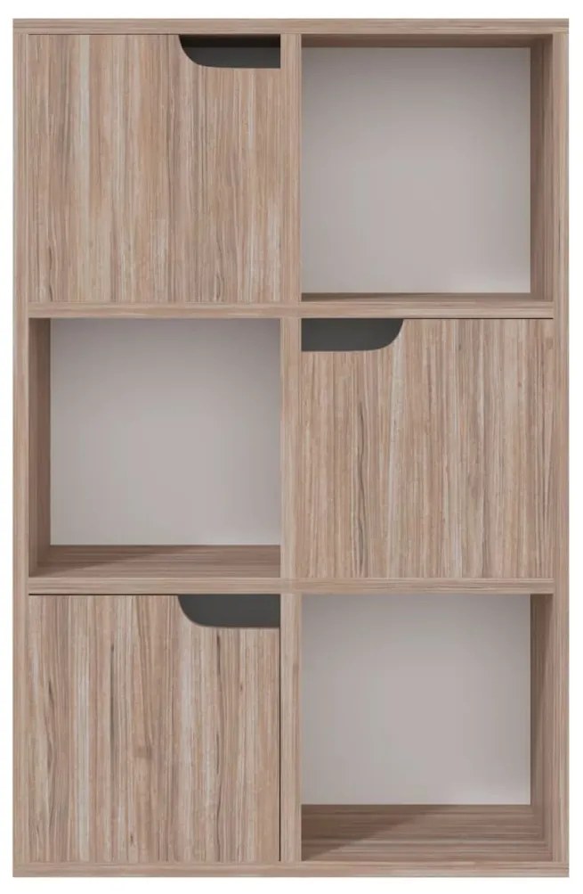 Biblioteca, stejar sonoma gri, 60x27,5x88 cm, PAL 1, grey sonoma oak