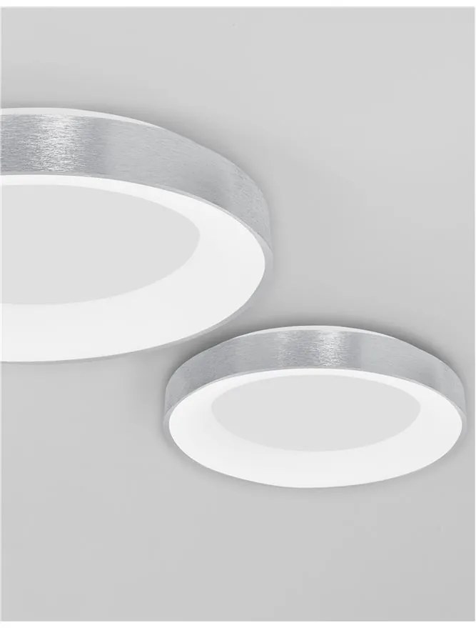 Plafoniera LED 3000K moderna 60cm RANDO THIN argintiu NVL-9353856