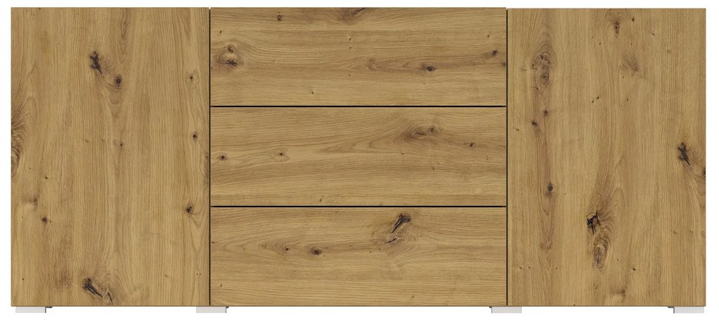 Comodă Avernic Typ 26 (negru + Stejar artisan). 1042059