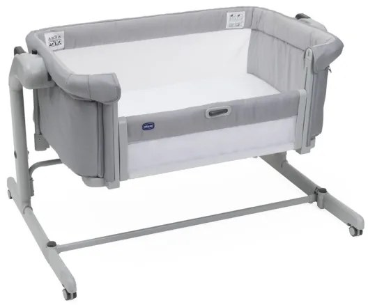Pătuț pentru bebeluși Chicco 2v1 NEXT2ME MAGIC EVO gri deschis