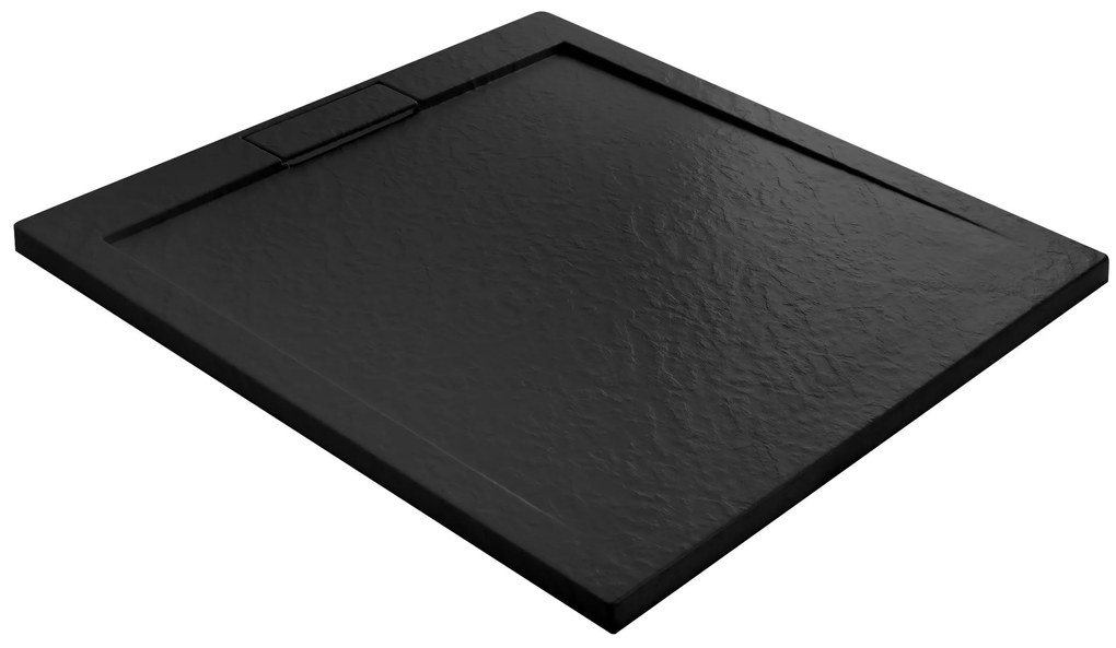 Cadita pentru dus Grand neagra – L80 x l100cm