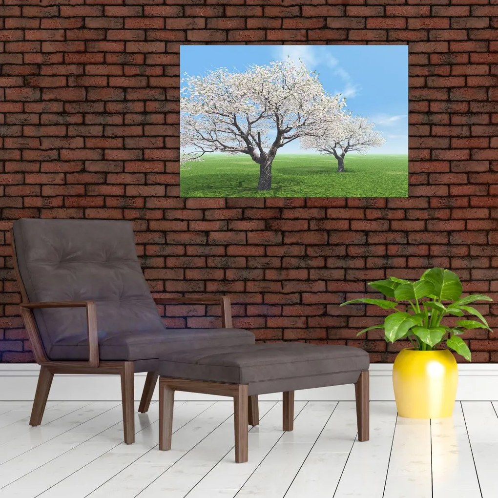 Tablou cu copaci (90x60 cm)