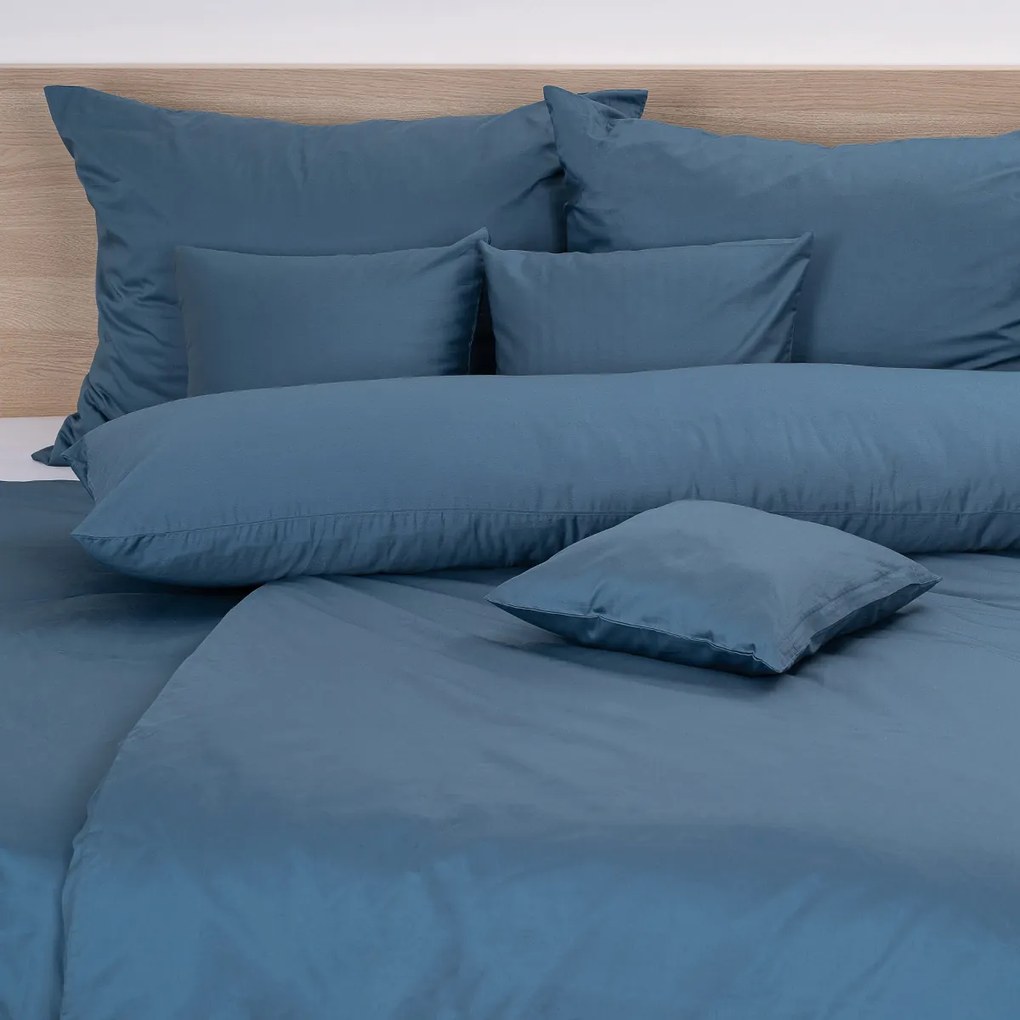 4Home Lenjerie de pat din satin Sea Blue, 140 x 220 cm, 70 x 90 cm