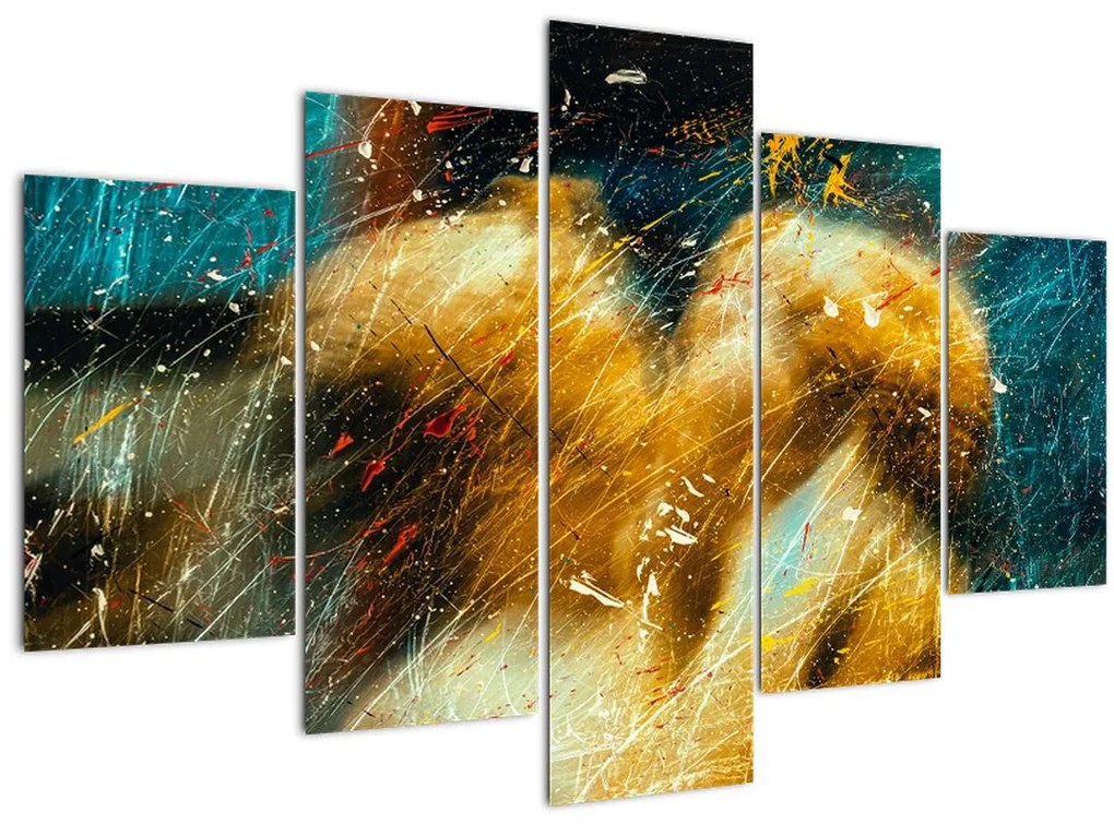 Tablou - Îngerii sărutăndu-se (150x105 cm)