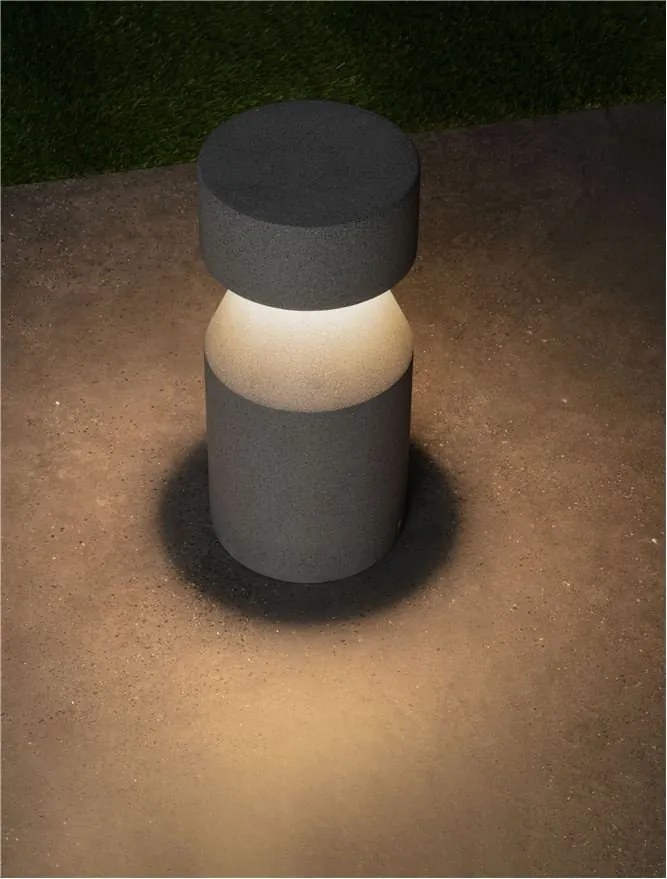 Stalp exterior din ciment IP65 LED Lua H-35,5cm