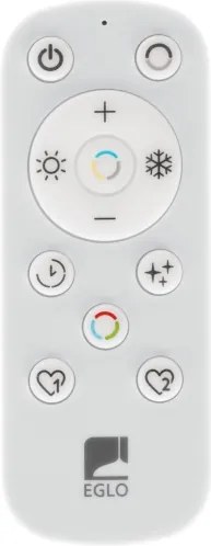 Eglo 901821-LED Plafonieră reglabilă MEZZOMONTE 2xLED/20W/230V Ø 48 cm neagră + telecomandă