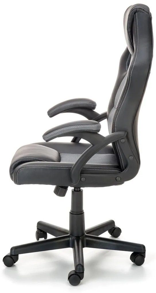 Scaun de birou Berkel negru/gri H117 cm