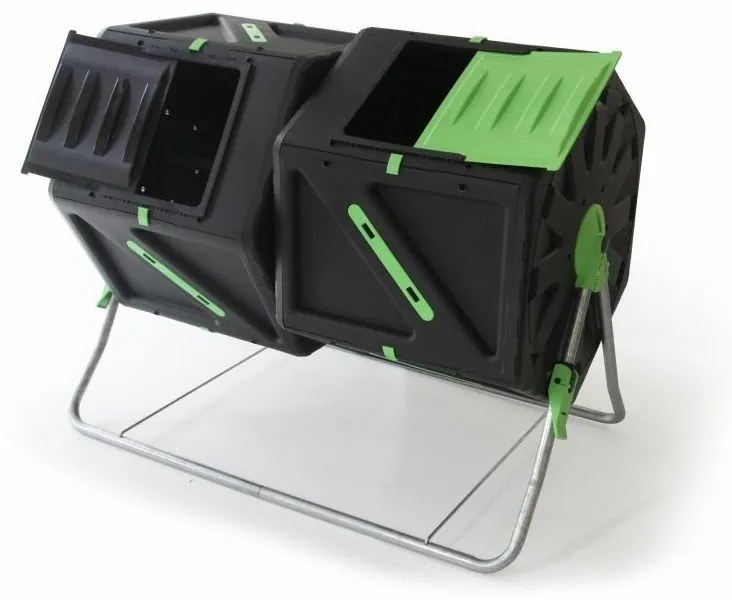 Compostor rotativ Plastia DUO, 2 x 105 l