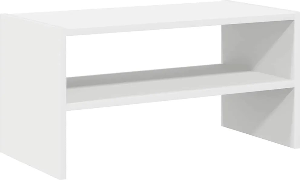 vidaXL Suport pantofi stivuibil alb 60x30x30,5 cm