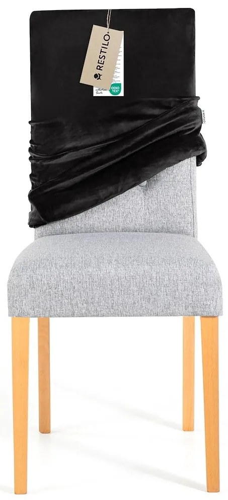 Restilo Husă pentru scaun Sento negru, 48 x 48 x58 + 10 cm