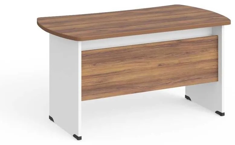 Masa de birou Manager 140 x 85 cm, nuca warmia / alb