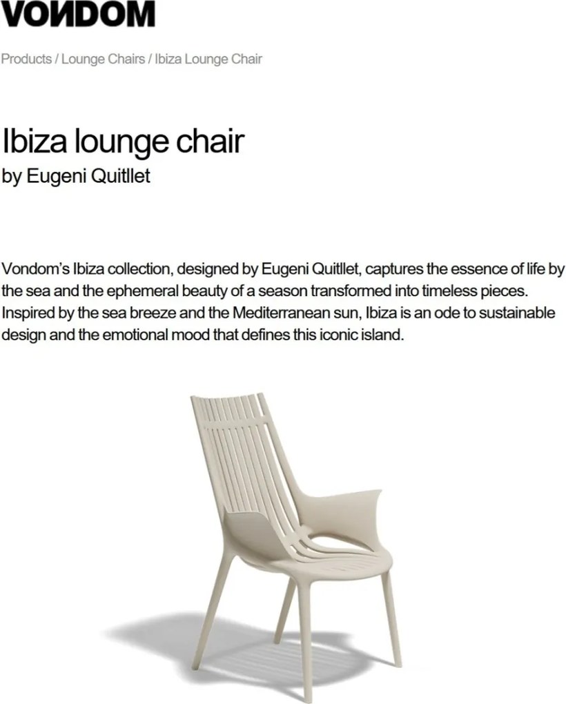 Set de 4 scaune de exterior / interior design modern premium IBIZA lounge 65039