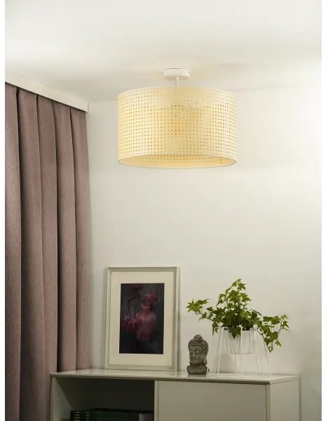 Lustră aplicată ROLLER Duolla RATTAN 1xE27/15W/230V d. 45 cm bej