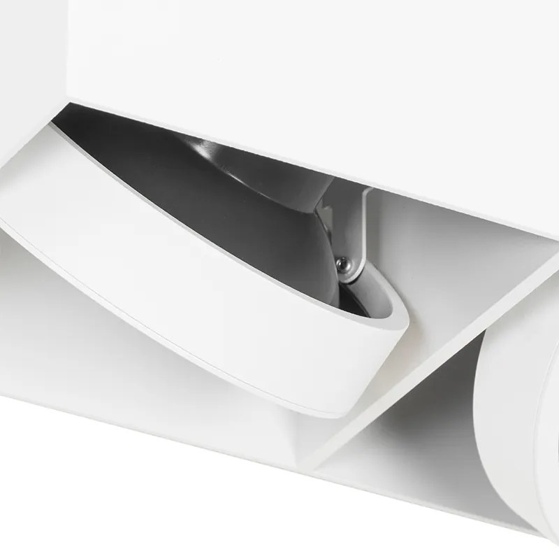 Spot inteligent alb dreptunghiular cu 2 lumini, incluzând 2 Wifi GU10 111mm - Box