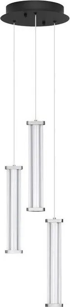 Lustra cu 3 pendule LED 3000K PHEME nickel satinat