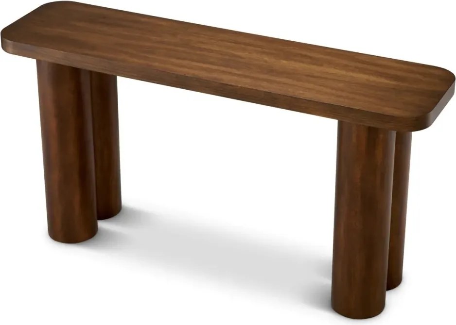 Consola LUX din Lemn, Furnir Okoume, Lindbrook 150x40cm