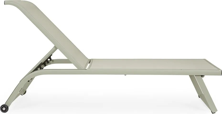 Șezlong de grădină taupe din metal Taylor – Bizzotto