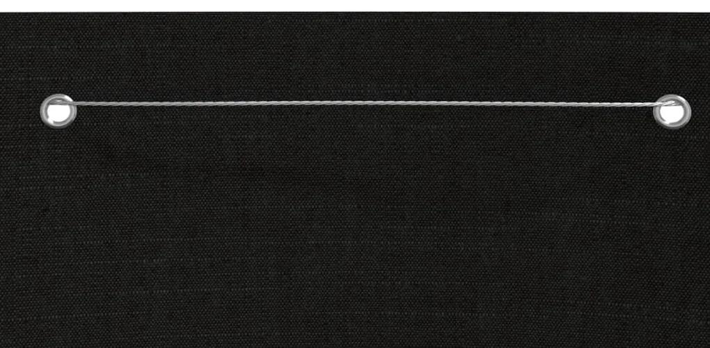 Paravan de balcon, negru, 80 x 240 cm, tesatura oxford Negru, 80 x 240 cm