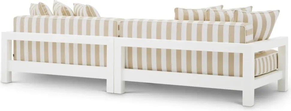 Canapea de interior/ exterior design LUX Cap-Antibes, alb mat