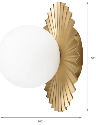 Aplica de perete CHITA 1xG9/5W/230V aurie