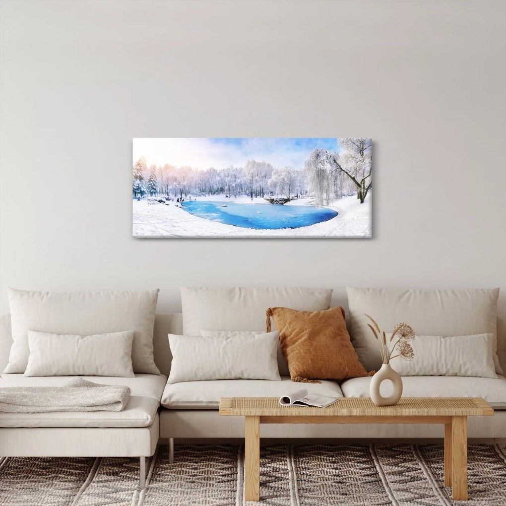 Tablou - Lac de gheață (120x50 cm)