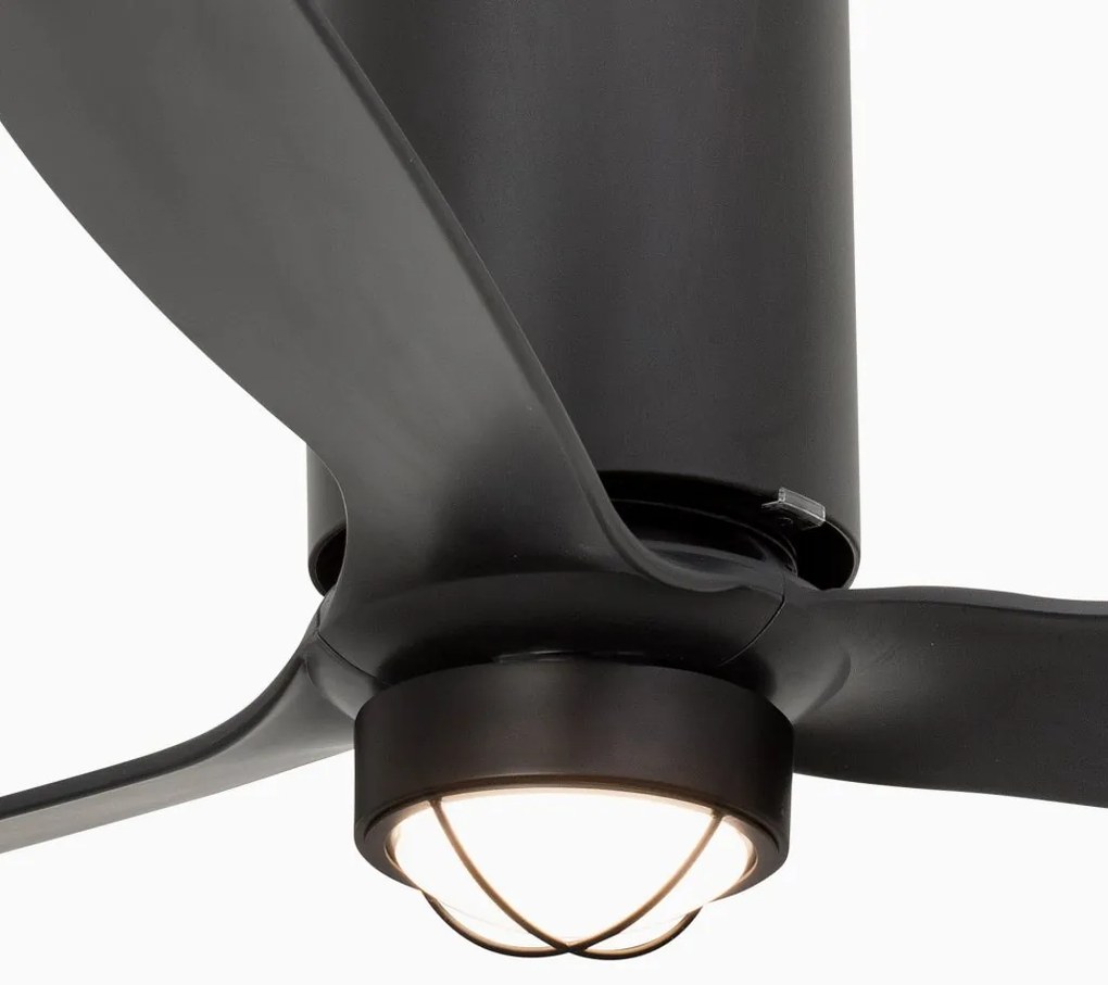Lustra cu Ventilator si telecomanda TUBE negru mat