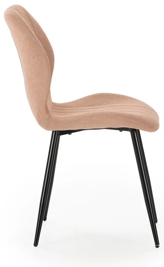 Scaune de dining în culoarea somonului 4 buc. Milu – Marckeric