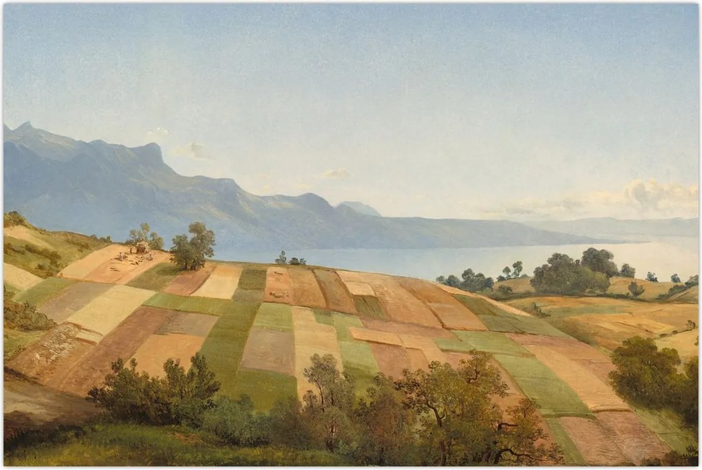 Tablou - Alexandre Calame, Swiss Landscape, reproducere (90x60 cm)