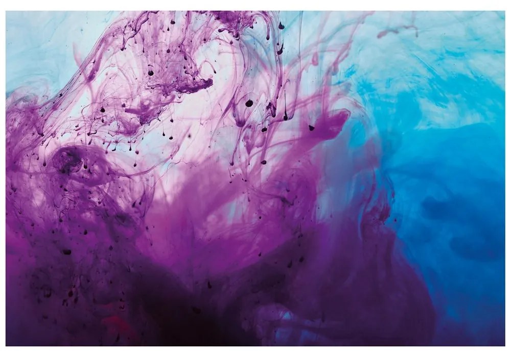 Tapet abstracție magică violet-albastră