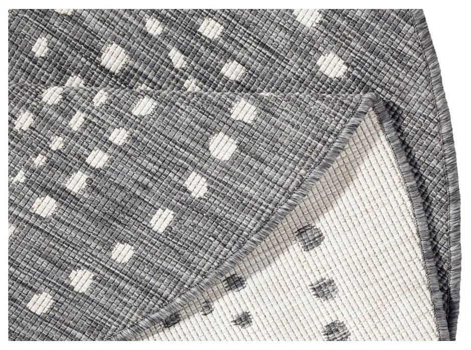 Covor pentru exterior NORTHRUGS Bali, ⌀ 140 cm, gri