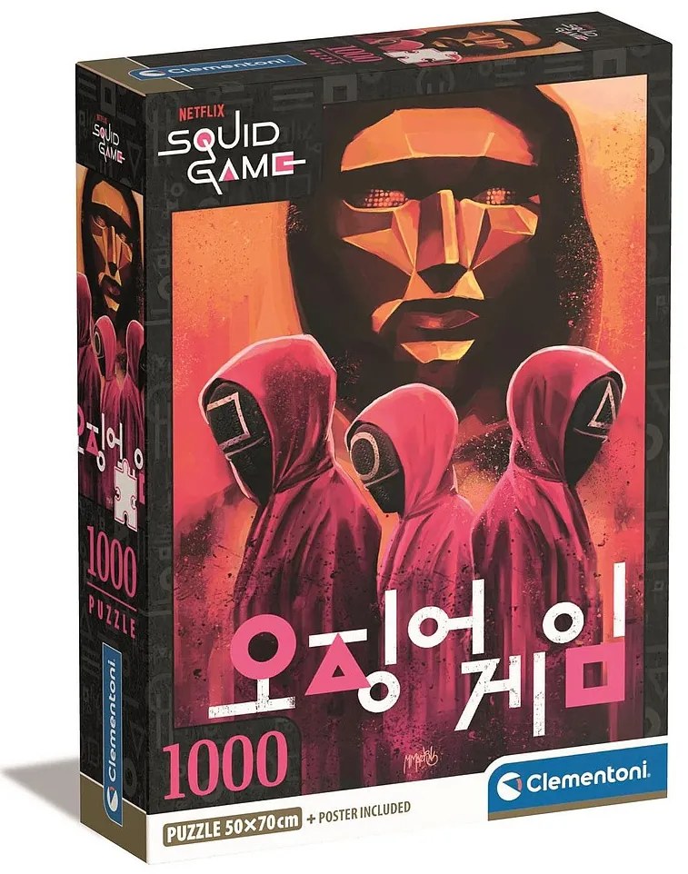 Squid Game Câștigă-ți viața puzzle compact de 1000 de piese Clementoni