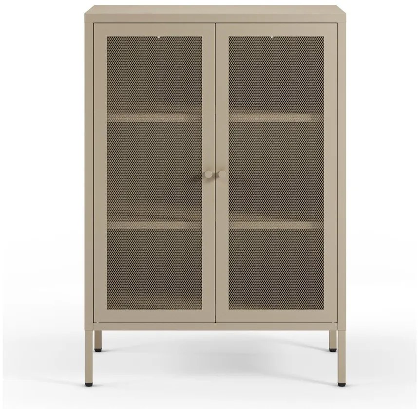 Dulap crem din metal 70x100x40 cm Fayna – Marckeric