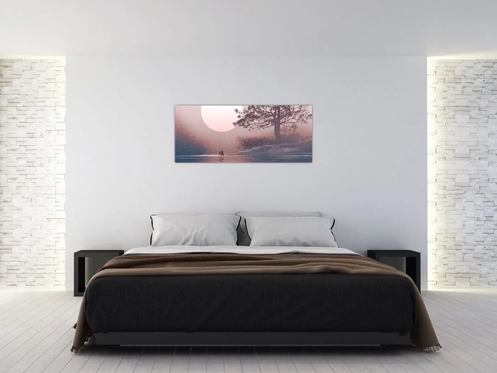 Tablou Perechea îndrăgostită (120x50 cm)