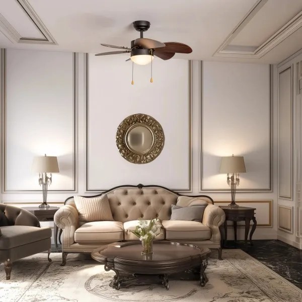 Ventilator de tavan ZEVENTI FAMARA 1xE14/60W/230V