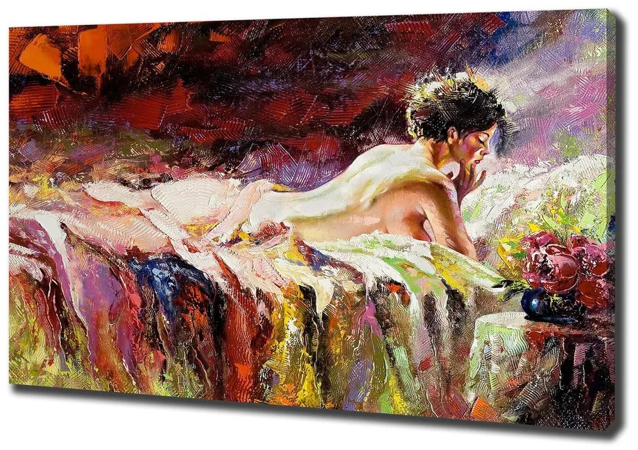 Imprimare tablou canvas Situată femeie