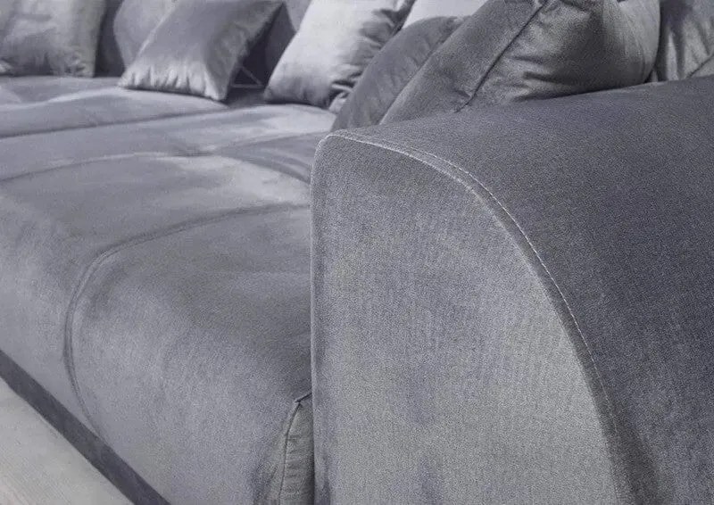 Canapea extensibilă dumonde cu 2 lăzi de depozitare si sezut confortabil din spuma high-density, Verona Royal Antracit 310x100 cm