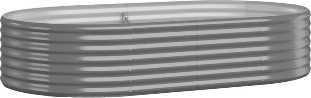 vidaXL Strat înălțat grădină 175x100x36 cm oțel galvanizat