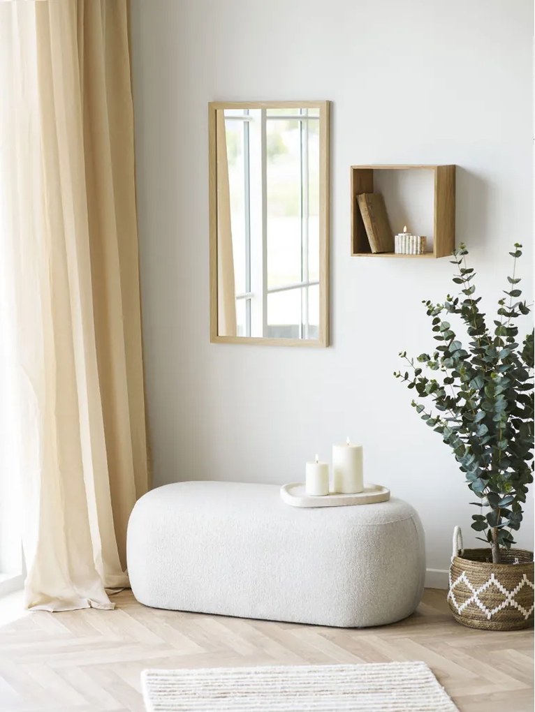 Raft de perete Lattoon, stejar, natural, 30x18x30 cm