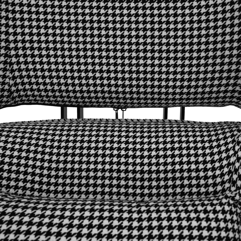 Scaun pivotant de lux, cu model / negru, KAILAN
