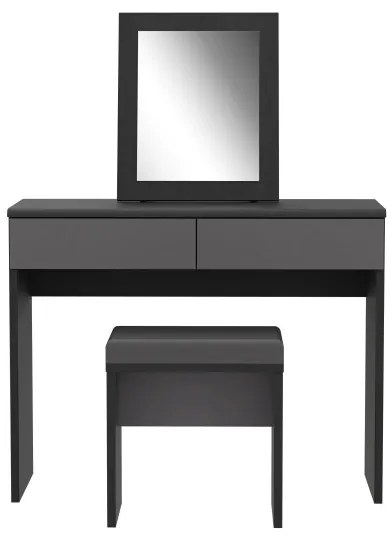 Set Masuta Toaleta Delice, Gri Wolfram Uni Si Stejar Negru, 100.3 Cm