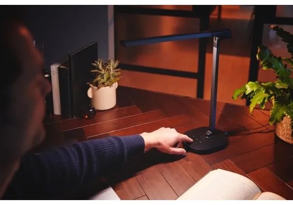 Philips LED lampă de birou tactilă SWORD, dimabilă, 12W, 230V, 2700-6500K