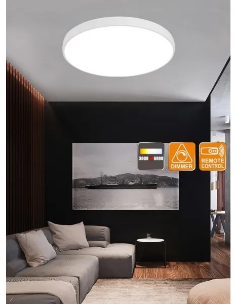 Top Light Metal 60B RC - LED Plafonieră dimmabilă LED/60W/230V Telecomandă