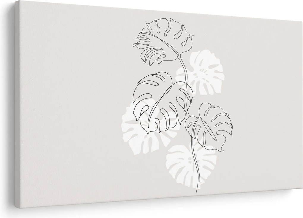 Tablou - Linia de artă monstera N⁰3 (90x60 cm)