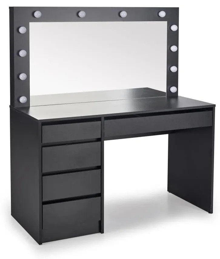 Masă de toaletă AMORIO neagră