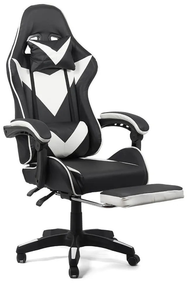 Scaun gaming OFF 299 alb cu negru