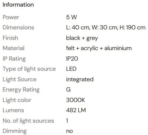 Lustra/Pendul LED design decorativ Deux negru