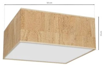 Plafonieră CORK 3xE27/60W/230V