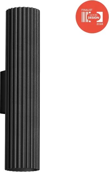 Brilagi - Aplica de perete LED CRESTO, 2 x GU10, 10 W, 230 V, 30 cm, negru