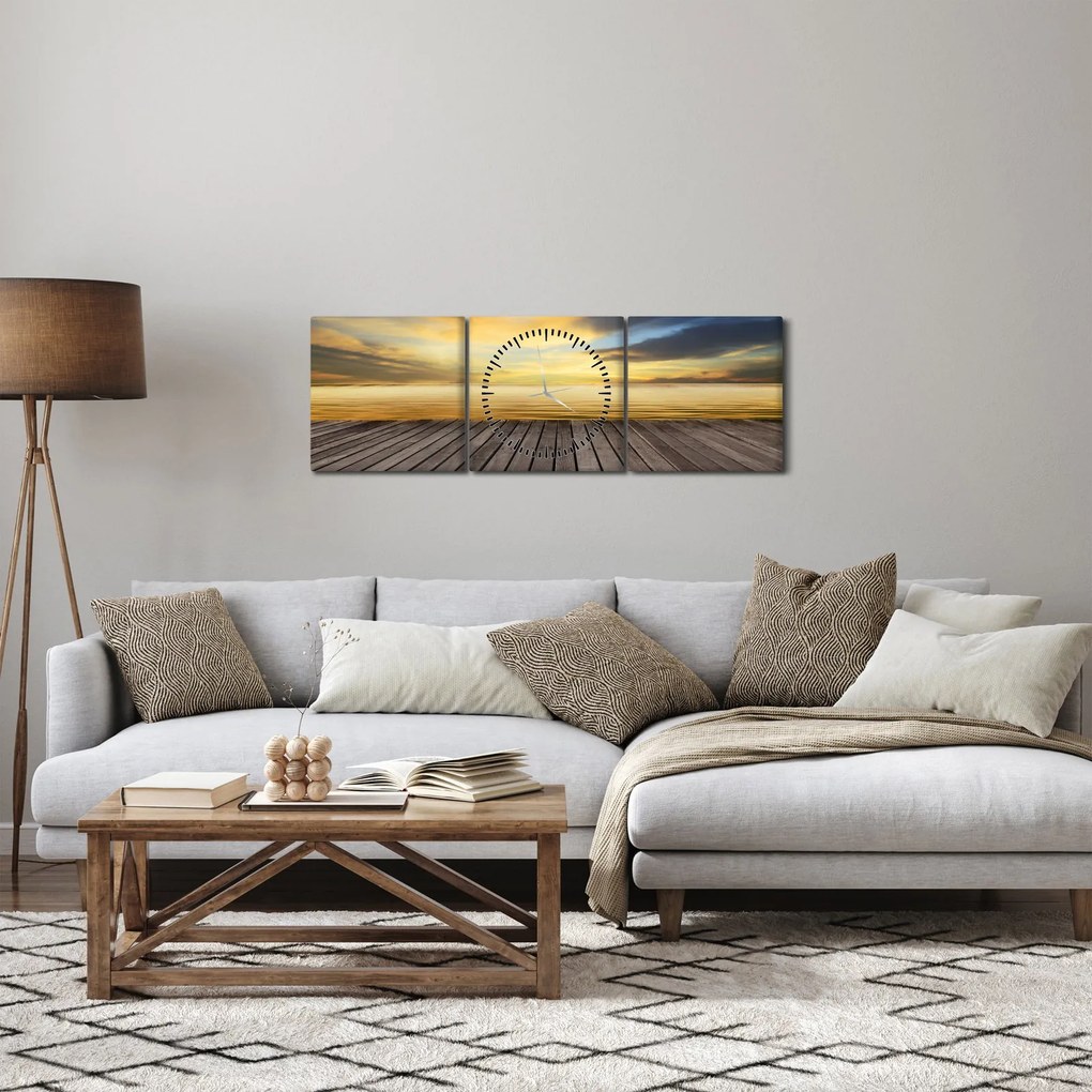 Tablou - Dig cu vedere (cu ceas) (90x30 cm)
