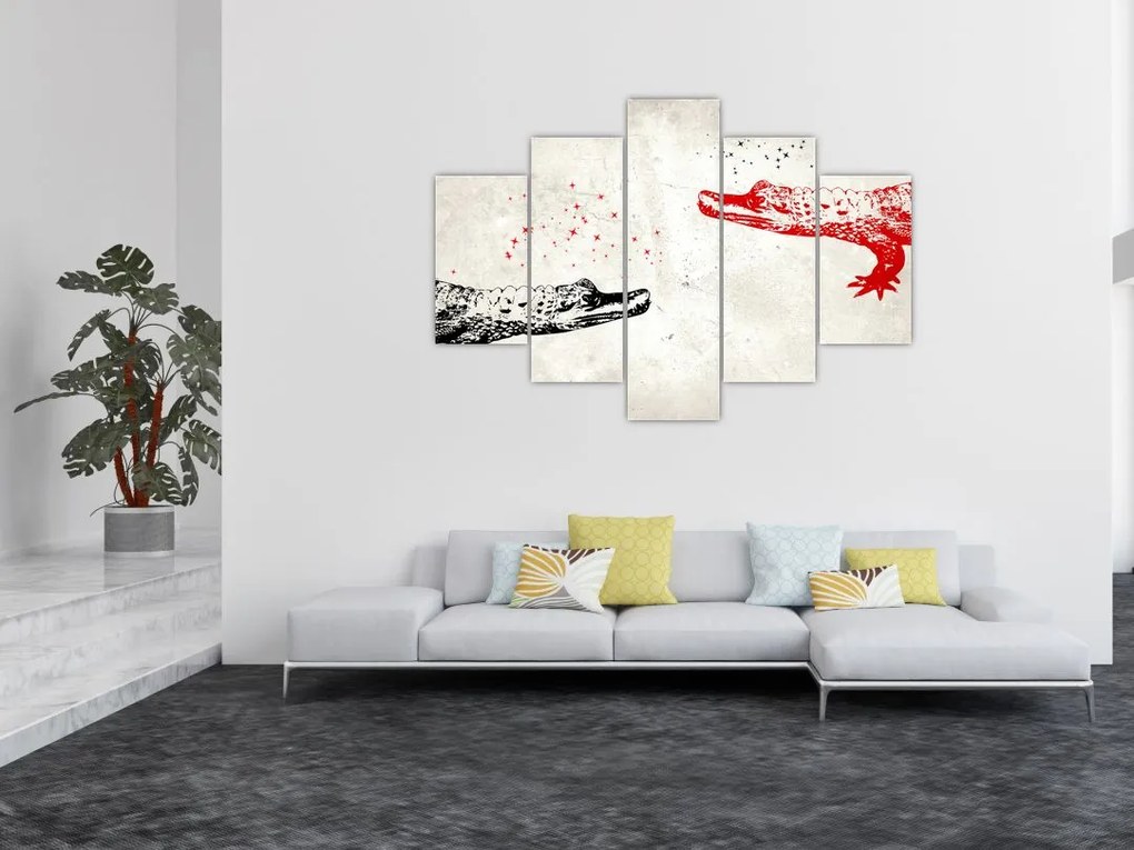 Tablou - Crocodili (150x105 cm)